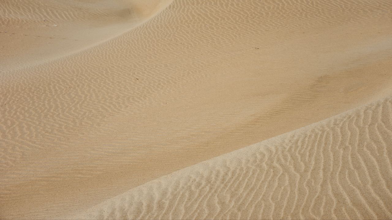Обои пустыня, песок, волны, волнистый, текстура