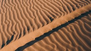 Превью обои пустыня, песок, волны, рельеф