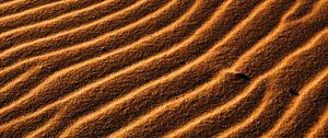 Превью обои пустыня, песок, волны, рельеф, текстура, коричневый