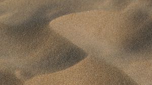 Превью обои пустыня, песок, волны, рельеф, коричневый, текстура