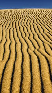 Превью обои пустыня, узоры, линии, полосы, песок, дюны