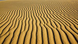 Превью обои пустыня, узоры, линии, полосы, песок, дюны