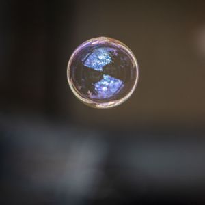 Превью обои пузырь, блики, размытие, прозрачный, макро
