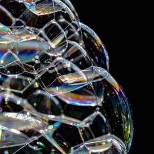 Превью обои пузыри, блики, прозрачный, макро