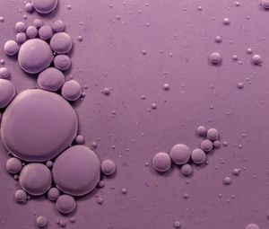 Превью обои пузыри, чернила, фиолетовый