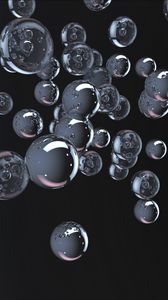 Превью обои пузыри, форма, блеск, арт, пространство