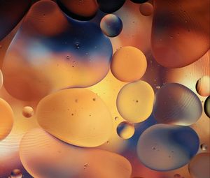 Превью обои пузыри, форма, вода, градиент, абстракция
