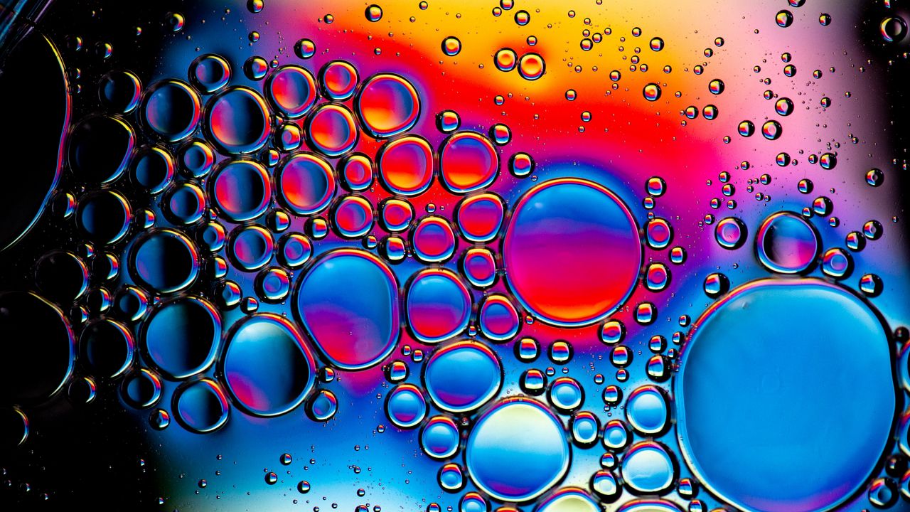 Обои пузыри, форма, вода, абстракция
