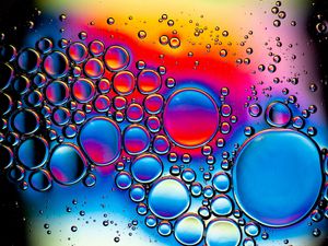 Превью обои пузыри, форма, вода, абстракция