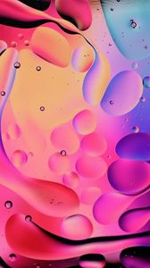 Превью обои пузыри, формы, вода, разноцветный