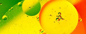 Превью обои пузыри, круги, абстракция, желтый