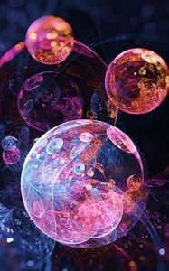 Превью обои пузыри, круги, разноцветный, абстракция