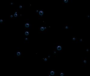 Превью обои пузыри, круги, темный, форма