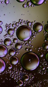 Превью обои пузыри, круги, вода, градиент, абстракция