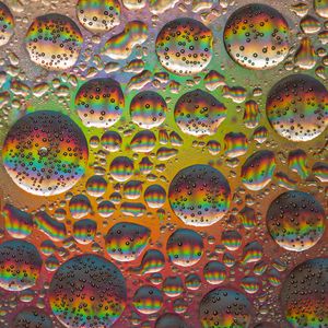 Превью обои пузыри, круглый, радуга, абстракция