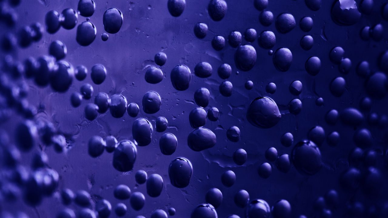 Обои пузыри, поверхность, фиолетовый, размытость