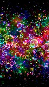 Превью обои пузыри, разноцветный, яркий