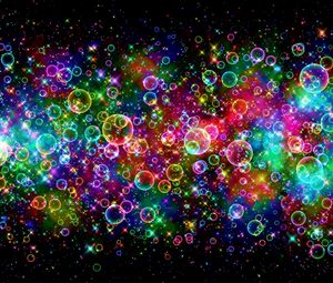 Превью обои пузыри, разноцветный, яркий