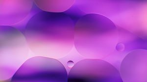 Превью обои пузыри, вода, фиолетовый, градиент