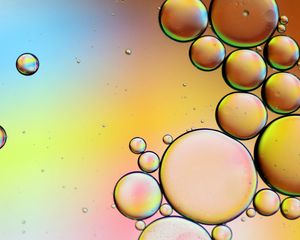 Превью обои пузыри, вода, градиент, разноцветный