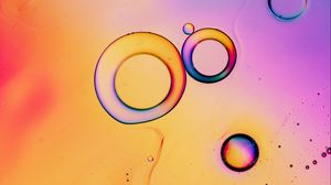 Превью обои пузыри, вода, градиент, яркий, разноцветный