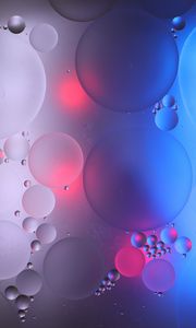 Превью обои пузыри, вода, градиент, абстракция, круги