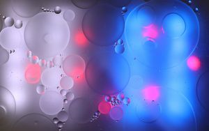 Превью обои пузыри, вода, градиент, абстракция, круги
