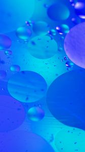 Превью обои пузыри, вода, синий, абстракция