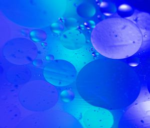 Превью обои пузыри, вода, синий, абстракция