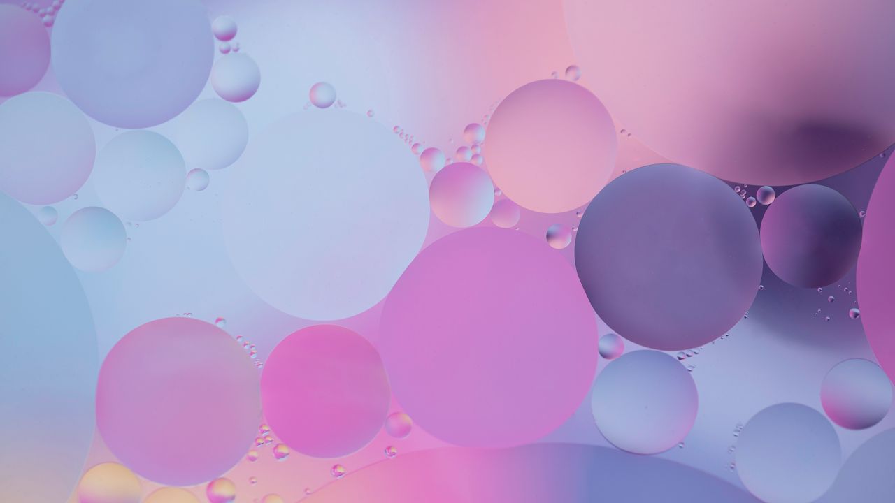 Обои пузыри, вода, жидкость, градиент, круги