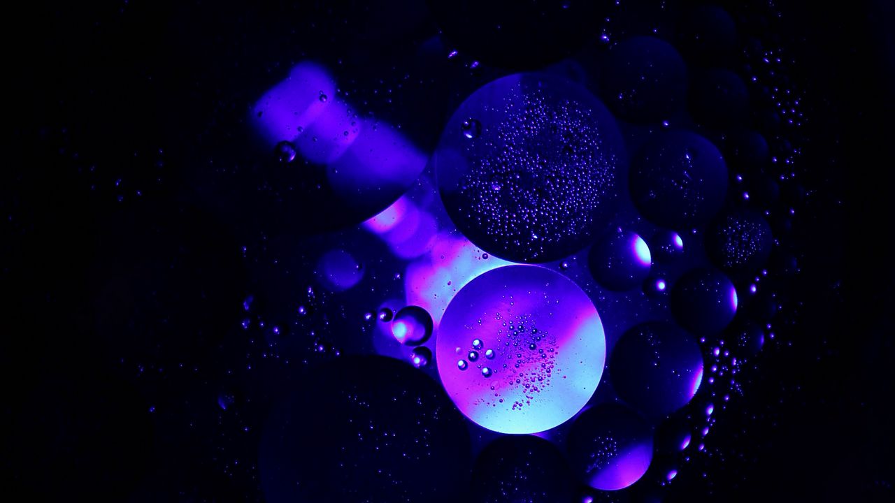 Обои пузыри, воздух, круги, структура, прозрачный, пурпурный