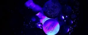 Превью обои пузыри, воздух, круги, структура, прозрачный, пурпурный
