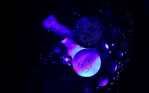 Превью обои пузыри, воздух, круги, структура, прозрачный, пурпурный