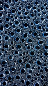 Превью обои пузыри, жидкость, вода, текстура, синий