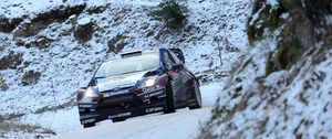 Превью обои rally, автомобиль, wrc, ford fiesta