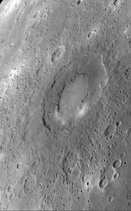 Превью обои равнина жары, caloris planitia, ударная структура, меркурий