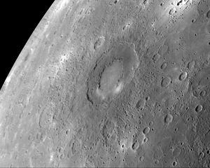 Превью обои равнина жары, caloris planitia, ударная структура, меркурий