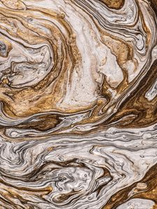Превью обои разводы, краска, волнистый, коричневый, серый