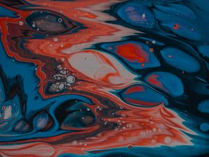 Превью обои разводы, пятна, разноцветный, текстура, жидкость