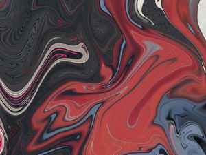 Превью обои разводы, жидкость, разноцветный, густой, текстура
