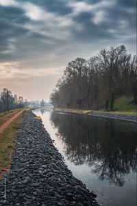 Превью обои река, деревья, отражение, природа