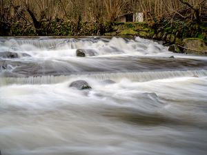 Превью обои река, каскад, камни, пейзаж, природа