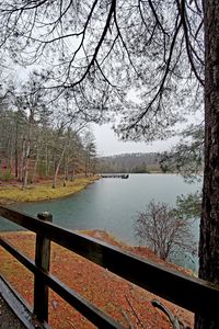 Превью обои река, пейзаж, природа, осень, вид
