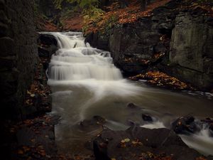 Превью обои река, ручей, скалы, камни, вода