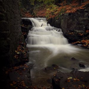 Превью обои река, ручей, скалы, камни, вода