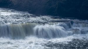 Превью обои река, вода, поток, волны