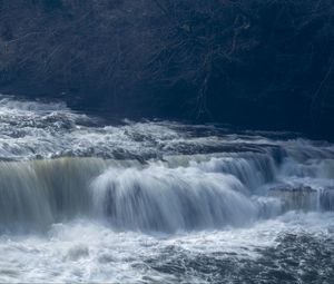 Превью обои река, вода, поток, волны