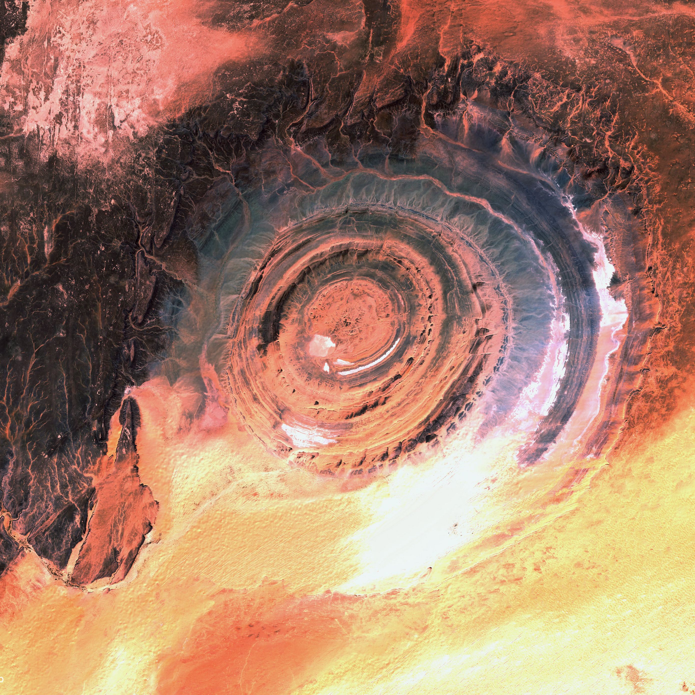 глаз сахары фото из космоса