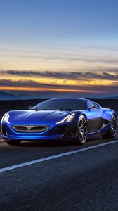 Превью обои rimac, электрокар, концепт