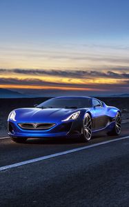 Превью обои rimac, электрокар, концепт